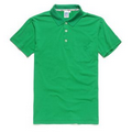 Fashion unisex short sleeve polo with pocket